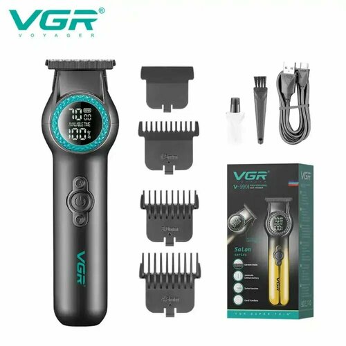 Триммер для волос, бороды и усов VGR V-990 триммер для лица и тела vgr v 030 черный