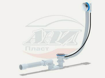 Изображение товара Сифон АНИ Пласт ЕМ701 полуавтомат с переливом 520мм, плоский