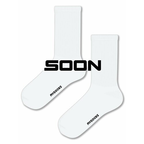Носки MySocks, размер 36-43, белый женские носки милые носки с 3d принтом женские носки с рисунком граффити забавные мультяшные повседневные короткие носки унисекс мужские
