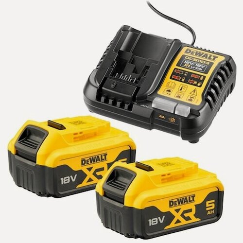 Изображение товара Набор Dewalt DCB1104P2: ЗУ DCB1104 + 2 АКБ DCB184 (18 В, 5 Ач)