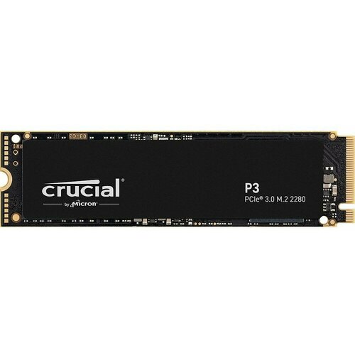 Твердотельный накопитель SSD Crucial P3, 1000GB, M.2(22x80mm), NVMe, PCIe 3.0 x4, QLC, R/W 3500/3000MB/s, TBW 220, DWPD 0 blathwayt benedict faster faster