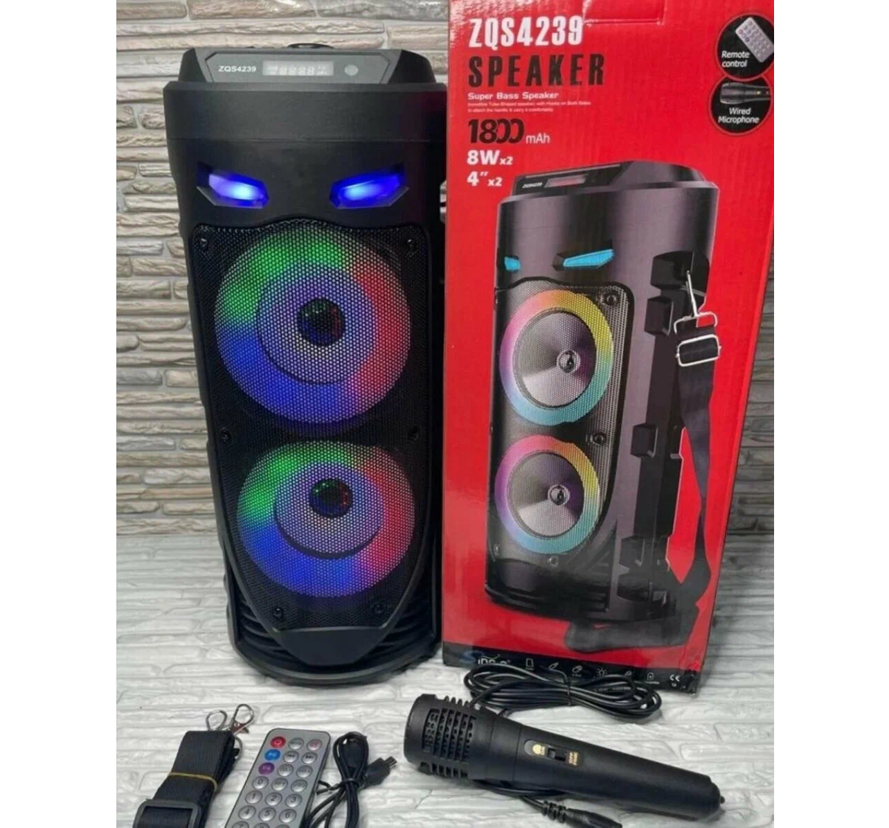 Портативная колонка BT Speaker ZQS-4239 16 Ватт