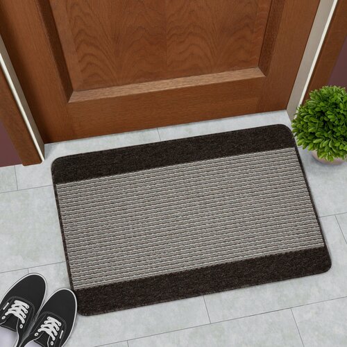 Коврик декоративный полипропилен Derby 50х80 см цвет коричневый 1922₽