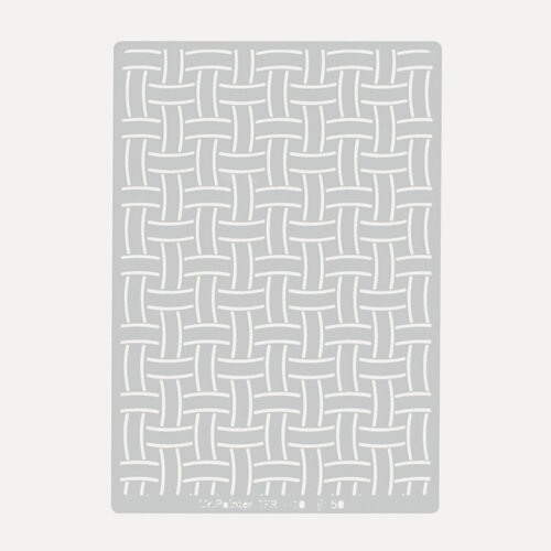 Изображение товара Mr.Painter TFR-10-IP70 трафарет-маска 11.5х16.5 см, 50 шт, Плетение, строгий рисунок
