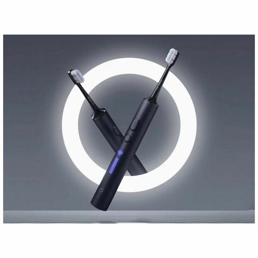 Наборы Зубных Щеток Xiaomi Умная ультразвуковая зубная щетка Mijia Sonic Electric Toothbrush T700 MES604, темно-синяя
