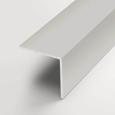 Изображение товара Уголок алюминиевый 40х40 мм, длина 2,7 м, профиль угловой внешний Лука УП 15-27, анод серебро 01л