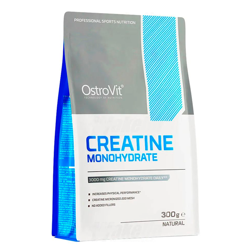 Ostrovit, Creatine Monohydrate, 300г Пакет. ostrovit creatine hcl 2400 150 капс