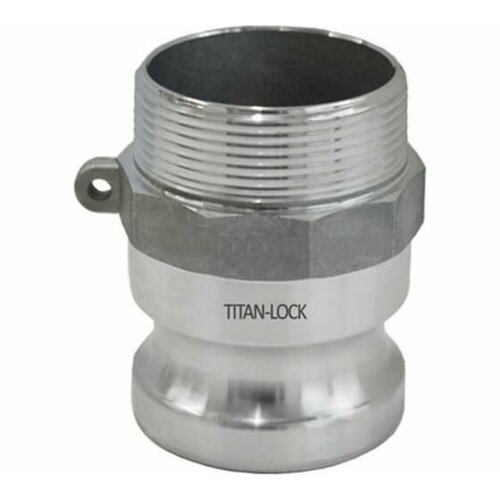 Алюминиевый камлок TITAN LOCK типа F серия EcoLine, ниппель наруж. резьба BSP 1 TL100FAL-EL камлок 2 5in типа f ниппель наружная резьба bsp алюм tl250fal