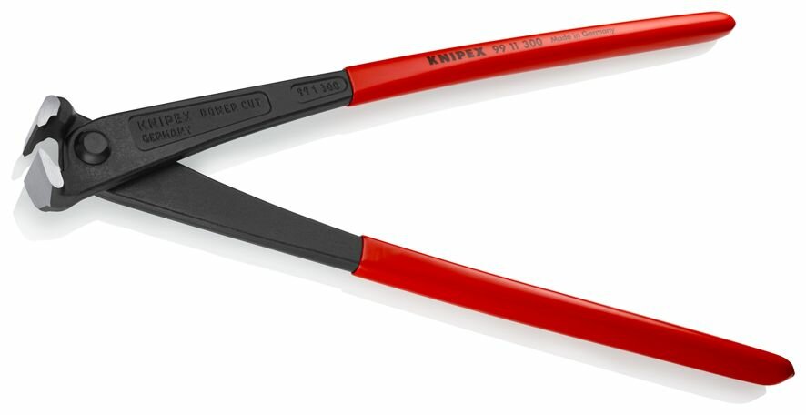 Клещи KNIPEX вязальные для арматурной сетки особой мощности, 300 мм, фосфатированные, обливные ручки KN-9911300