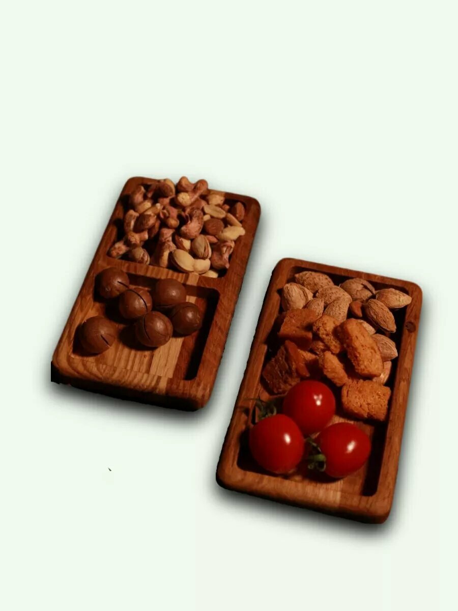 фото Набор деревянных менажниц 2 шт