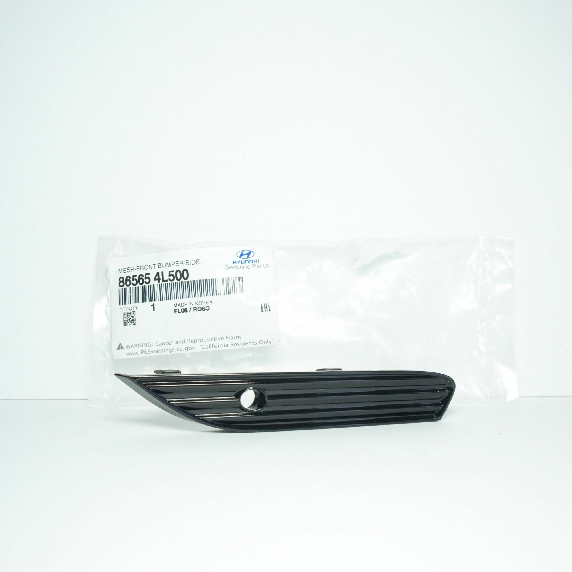 Заглушка бампера левая под ДХО / Hyundai Solaris 2014--2017 Арт. 865654L500