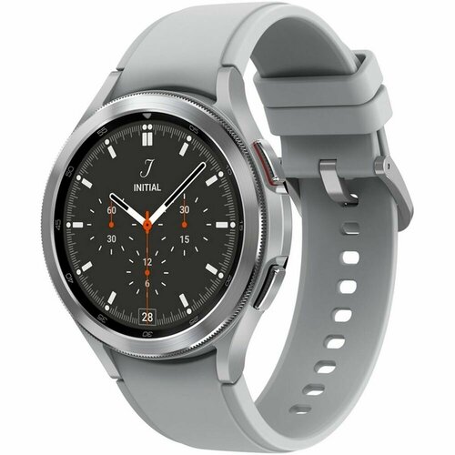 Смарт-часы Samsung Galaxy Watch4 Classic 46 мм серебрянные SM-R890NZSAINS 2118300₽