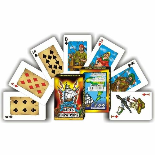 Карты игральные Пиратские 36 карт 5 х 75 см 474₽