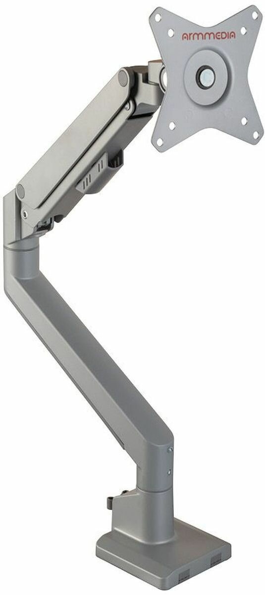 Кронштейн для монитора ARMMEDIA LCD-T35, серебристый, 17"-34" дюймов, максимальный вес 9 кг, настольный, поворотный и наклонный, вертикальное перемещение (90392)