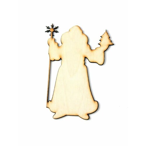 Деревянные заготовки Декупаж Дед Мороз 1 шт