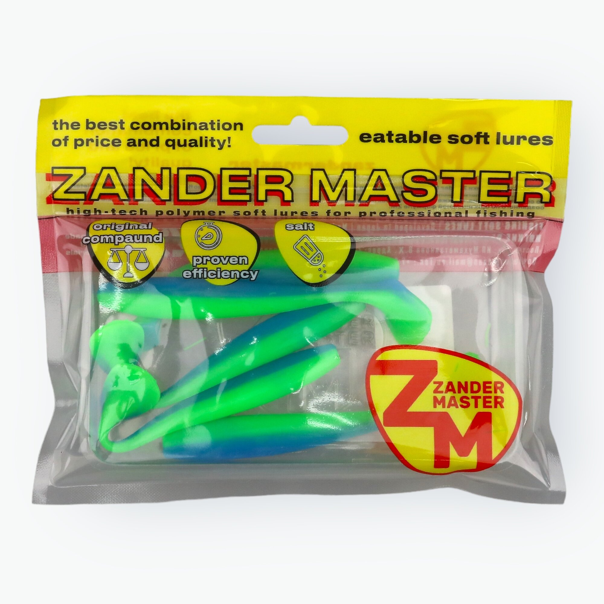 Виброхвост силиконовый Zander Master CHIPTAIL 41 - Длина 10 см - В наборе 5 шт — фото 1