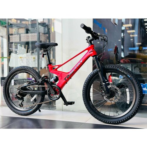 Велосипед горный скоростной TimeTry TT230 7s 20 дюймов детский мужской и женский для прогулки скоростной спортивный велик красный 28990₽