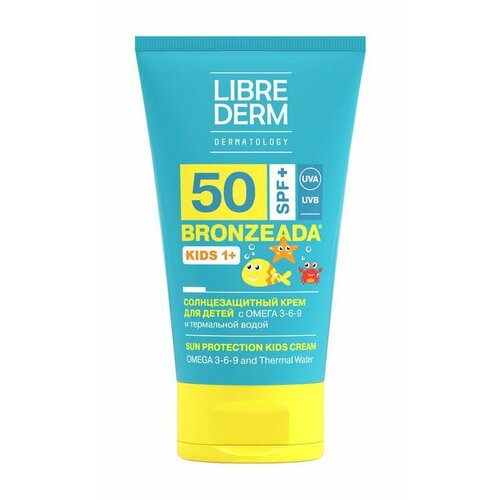 Детский солнцезащитный крем с Омега 3-6-9 и термальной водой Bronzeada Sun Protection Kids Cream Omega 3-6-9 and Thermal Water SPF 50 150 мл 6690₽