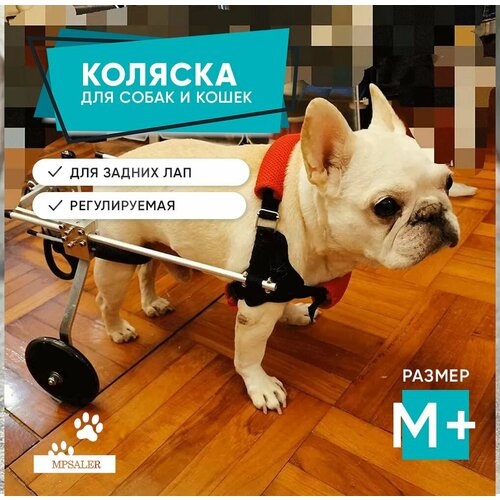 Инвалидная коляска для собак и кошек. Коляска для животных инвалидов. Универсальная. Размер M+