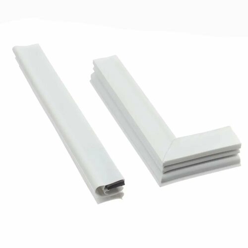 Уплотнительная резина двери (магнитная) для холодильника Норд 233 - 55*122 см (550*1220 мм) крепление под планку белый