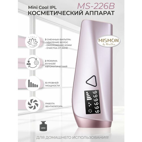 Фотоэпилятор Mismon Mini Cooling IPL с насадками для омоложения и борьбы с акне. Одобрен FDA.