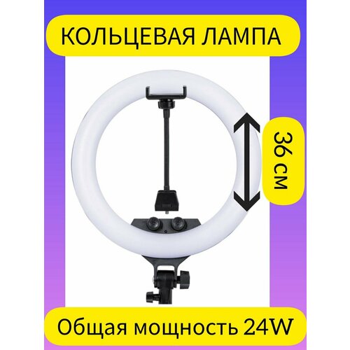 Кольцевая лампа 36 см 24W 4500₽