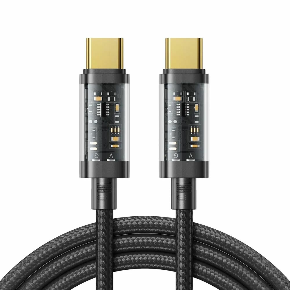 Кабель для зарядки JOYROOM Type-C Type-C, 100W 1,2м, черный