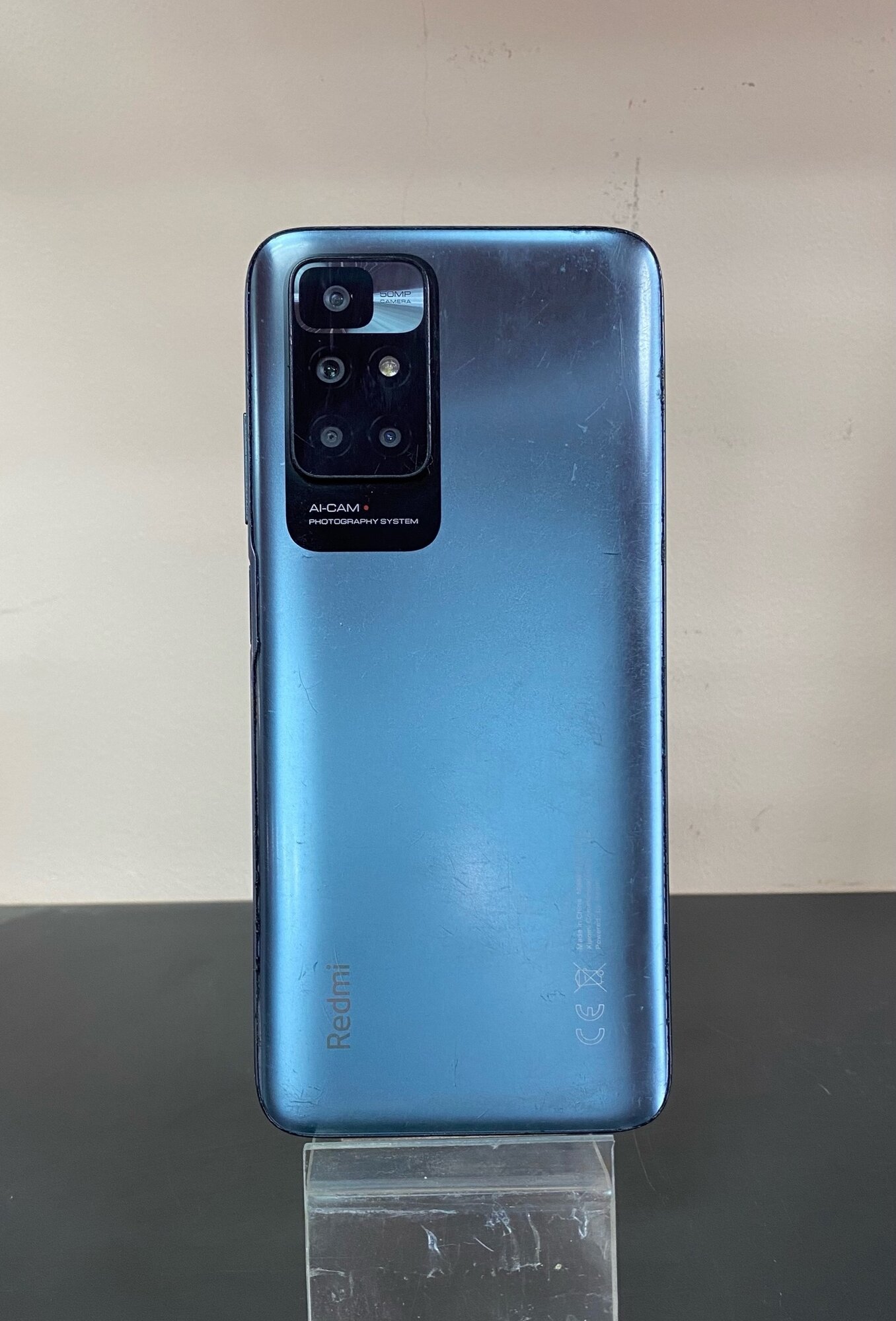 Смартфон Xiaomi Redmi 10 4/64Gb голубая галька — фото 1