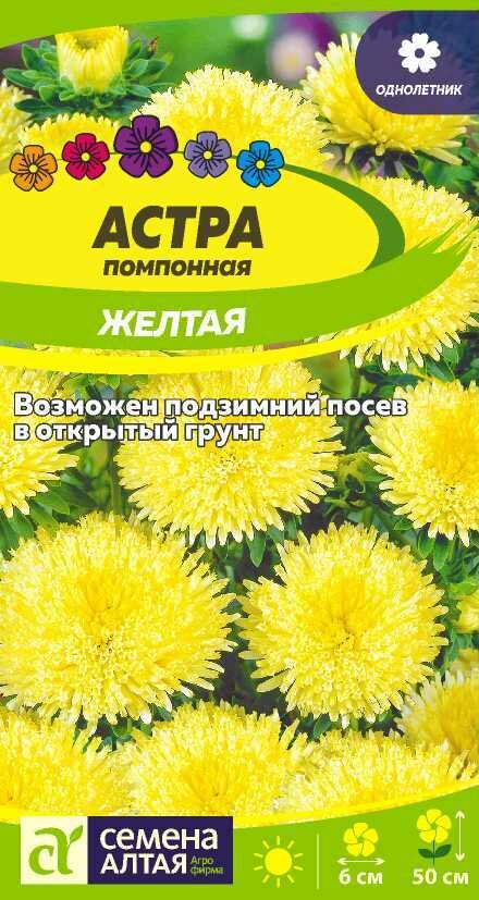 Астра Помпонная Желтая 02г (Семена Алтая)