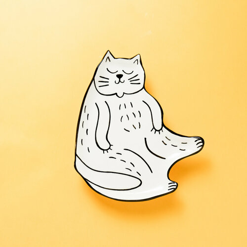Тарелка Кот-гедонист