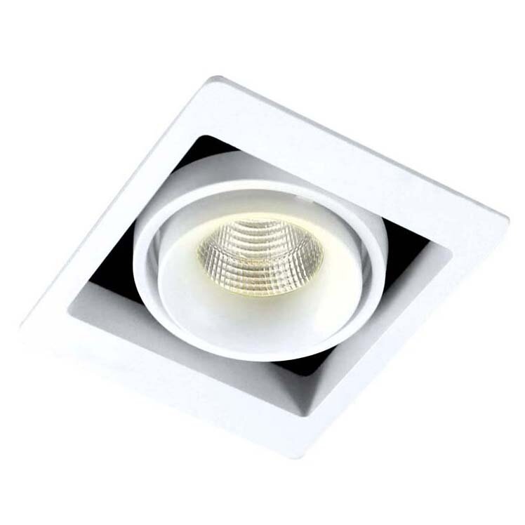Dl18615/01WW-SQ White/Black Встраиваемый точечный светильник Donolux - фото №1