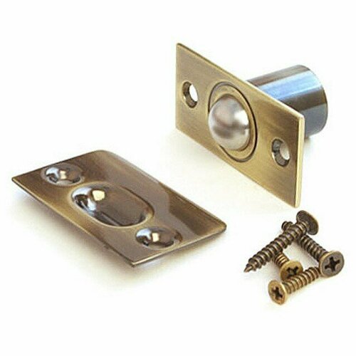 Шариковый фиксатор дверной Медио MD001 АВ бронза