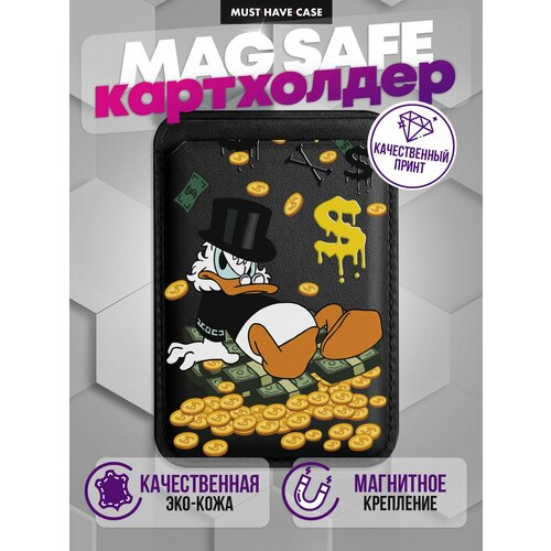 Картхолдер на iPhone MagSafe Wallet магнитный с принтом Scrooge