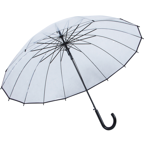 Зонт-трость ЭВРИКА подарки и удивительные вещи, черный, бесцветный