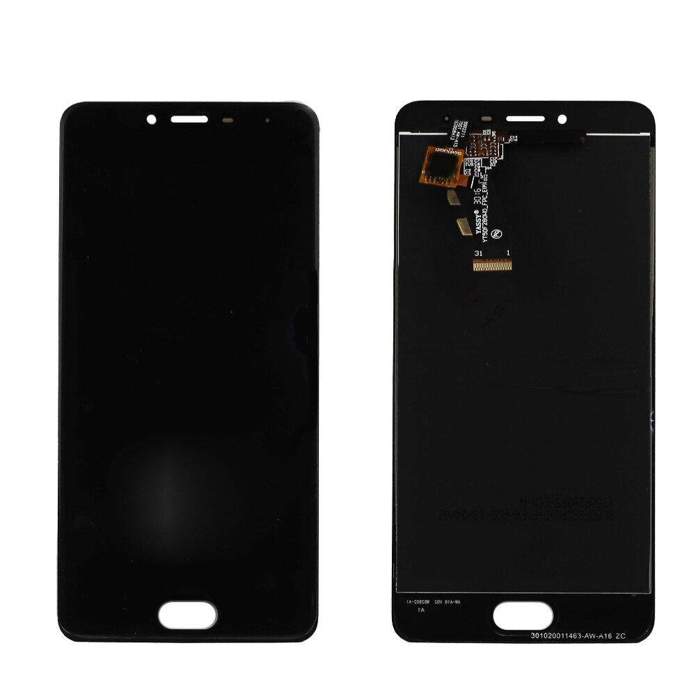 Дисплей (экран) в сборе с тачскрином для Meizu M3s mini (Y685H) черный (High Quality) / 1280x720