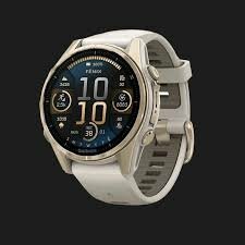 Умные часы Garmin FENIX 8 43mm Amoled Sapphire Soft Gold with Fog Gray/Dark Sandstone Silicone Band