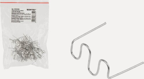 Изображение товара Скоба плоская 0,6 мм WORTEX для WG 7001, WG 7002 100 штук (0323335)