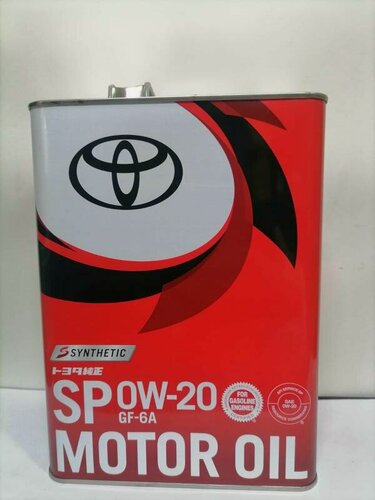Изображение товара Масло моторное Toyota Motor Oil 0w20, 4л, артикул 08880-13205