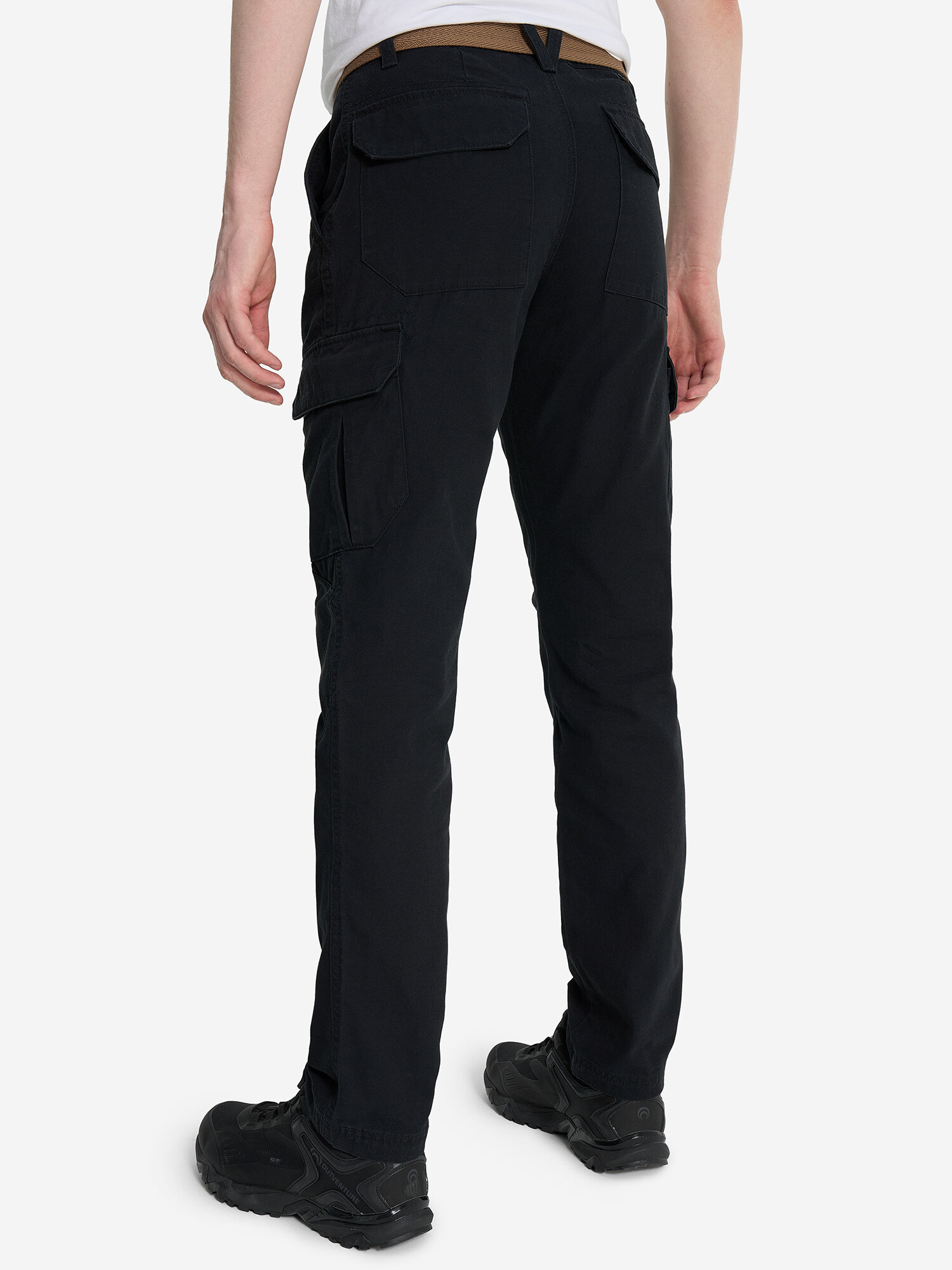 Брюки OUTVENTURE Travel Men’s Cargo Pants, размер 52, черный — фото 1