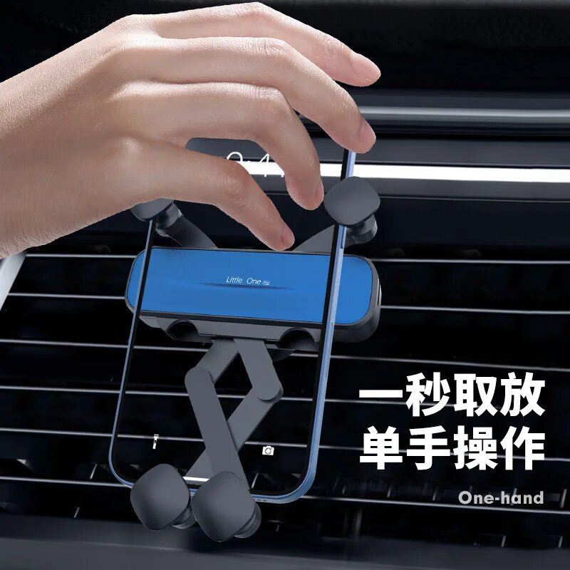 Автомобильные Держатели Для Мобильных Устройств Xiaomi Гравитационный Автомобильный держатель для телефона, подставка для мобильного телефона, держатель для смартфона с поддержкой GPS для iPhone 13, 12, 11 Pro, 8, Samsung, Huawei, Xiaomi, Redmi, LG, Black