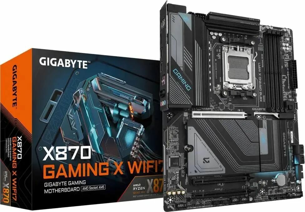 Материнская плата Gigabyte X870 Gaming X Wifi7, 4 слота DDR5, AM5 сокет