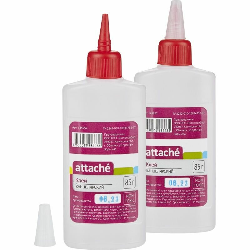 Клей канцелярский Attache синтетический, 85 мл