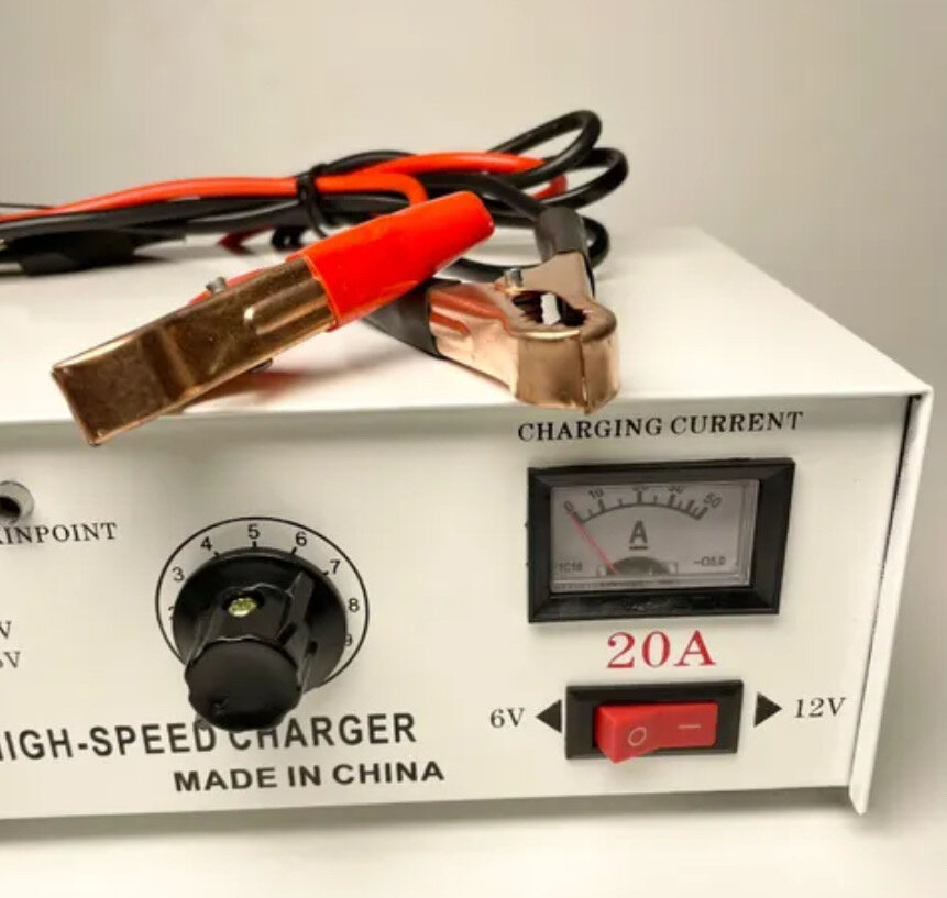 Зарядное устройство для автомобильного аккумулятора 20А 6V / 12V — фото 1
