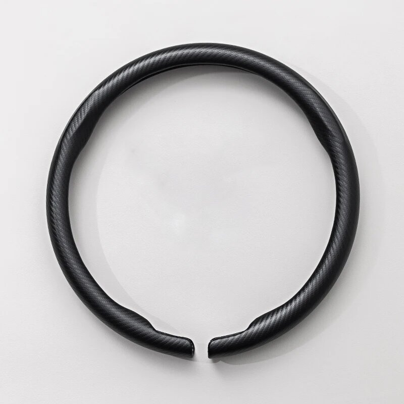 Автомобильный чехол на руль из углеродного волокна, нескользящий чехол-усилитель для Honda Black-O