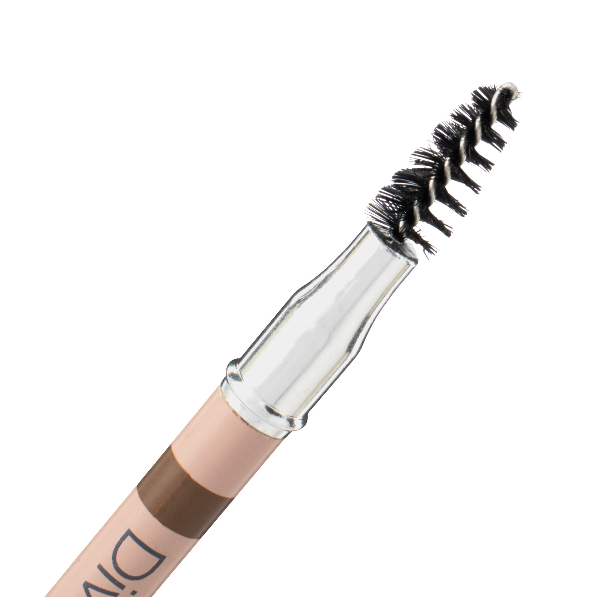 Карандаш для бровей DIVAGE Basic, тон 02, автоматический, с щеточкой, темно-коричневый, 1,1 г — фото 1