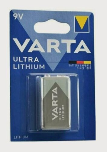 Изображение товара Батарейка VARTA Ultra Lithium Крона 9V (6LR61), 1 шт. (1 шт. в блистере)
