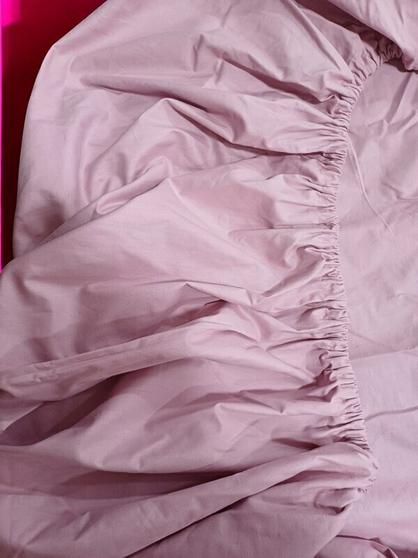 Простыня на резинке Linens, Сиреневая, 180x200x25 cм — фото 1