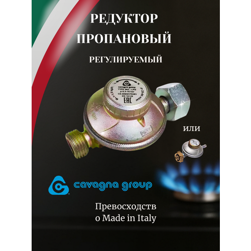 Регулятор давления Cavagna Group регулируемый Type 692 LPG 25-90 мбар 1-15 кгчас комби12 1895₽