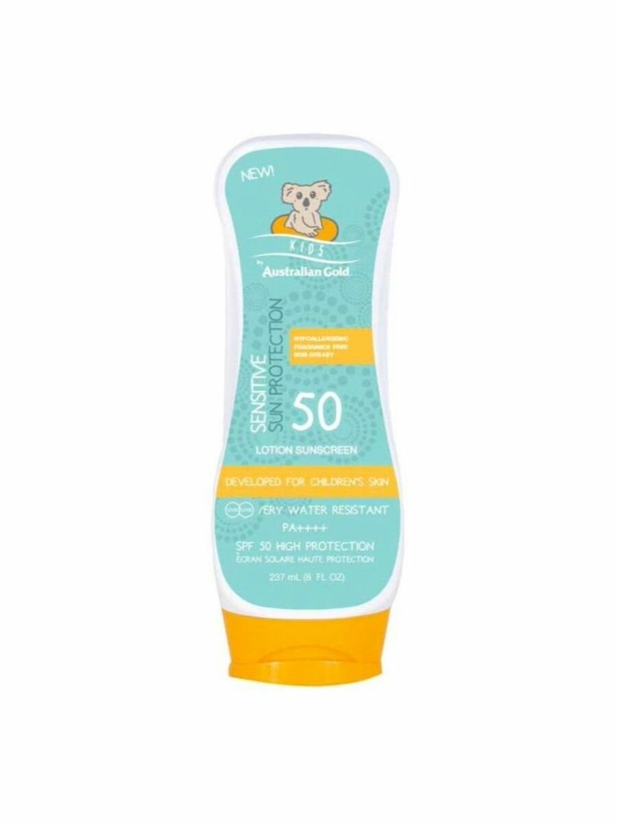 Солнцезащитный лосьон для детей гипоаллергенный SPF 50 Kids Australian Gold 237 мл