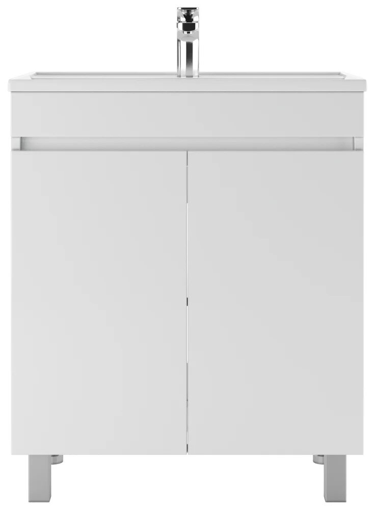 Тумба с раковиной Айсберг Норма 70 напольная белая раковина Фостер